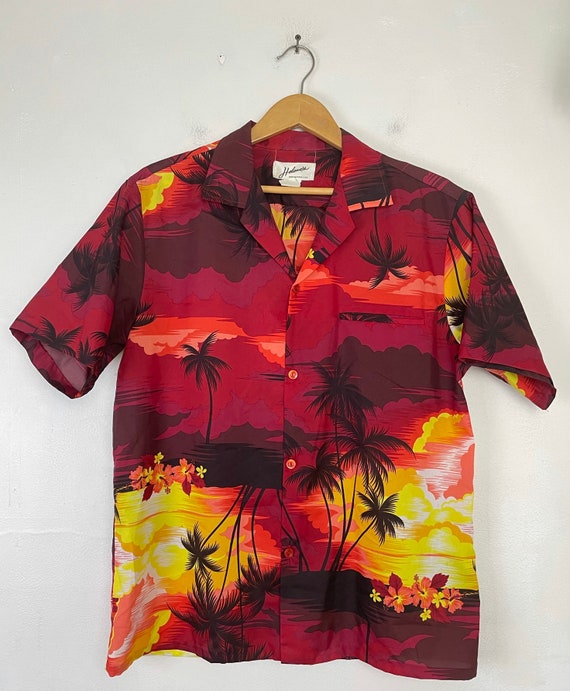 KY´s Original Camisa Hawaiana, Aquarium, Orange XL