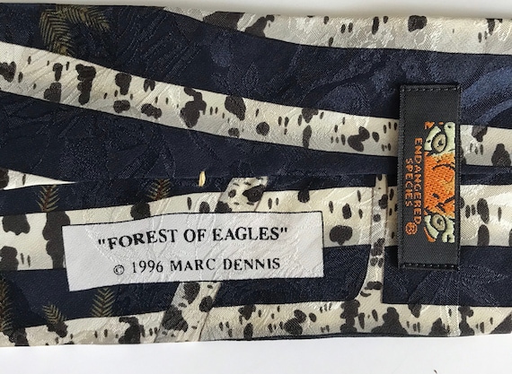 1996 Forest of Eagles Tie, Bald Eagles Tie, Fores… - image 4