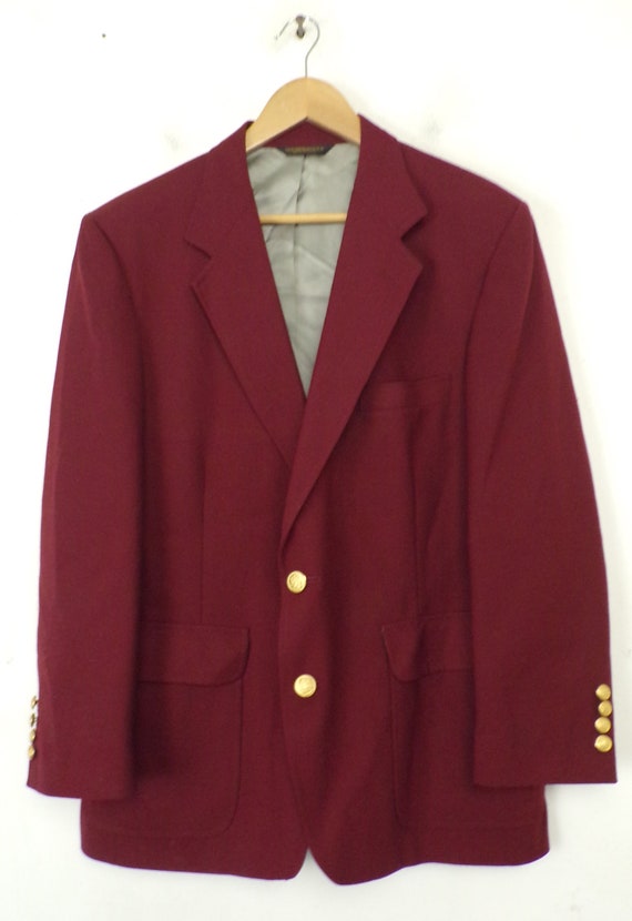dark red blazer mens