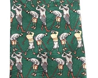 Corbata de golf antigua de los 90, corbata de golf vintage, corbata de golf, corbata de golf, jugadores de golf, regalo de golf, corbata original, regalo del Día del Padre, golf