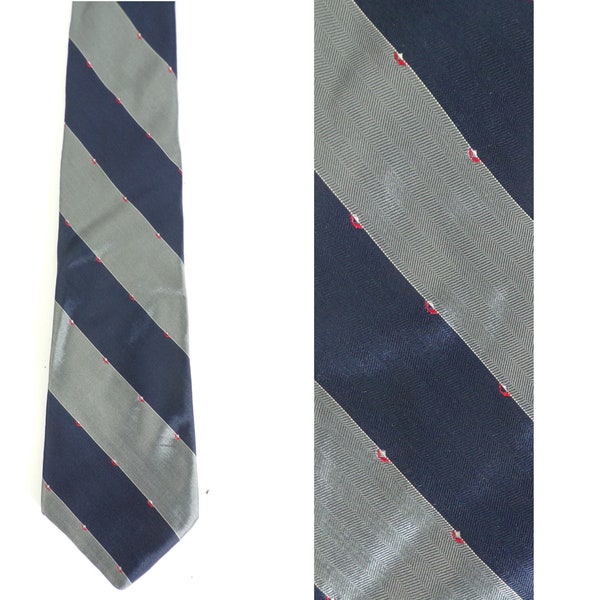 mens navy skinny tie