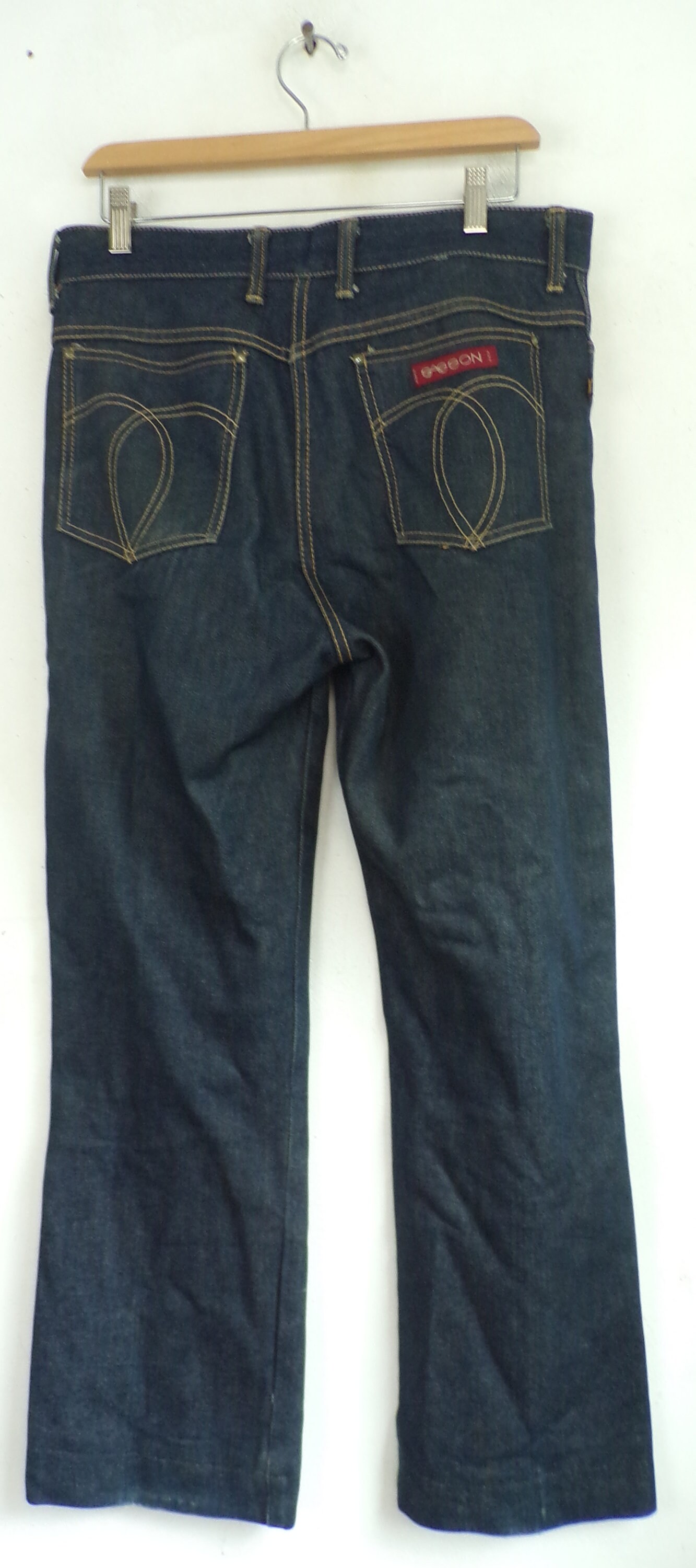 Vintage va mens dark wash jeans sasson marca 34 jeans de Etsy