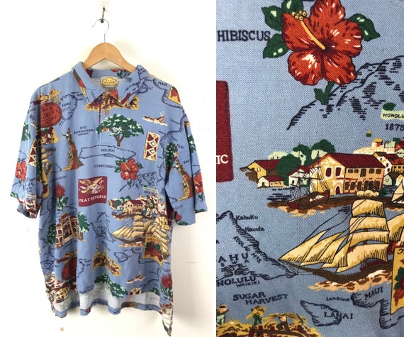 Vintage Mens Reyn Spooner Hawaiian Shirt XXL, Pla… - image 1