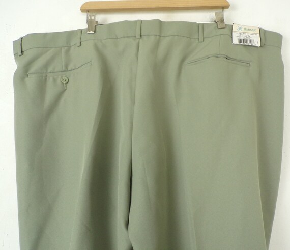 Vintage Mens Green Pants, 1980s Haband Pants Size… - image 6