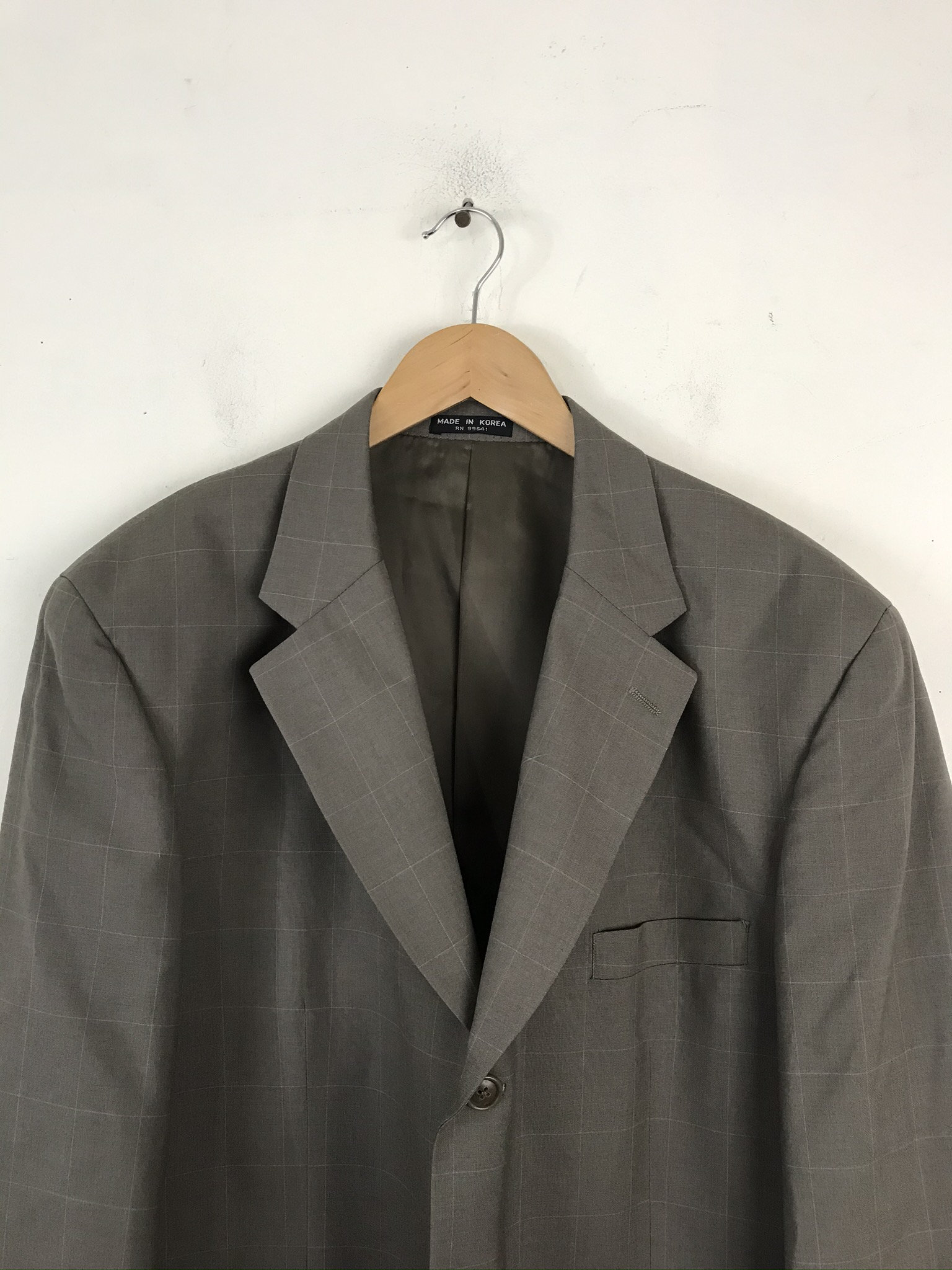 90s Tan Plaid Two Piece Suit Mens Size 43R & 38W Preppy Plaid - Etsy