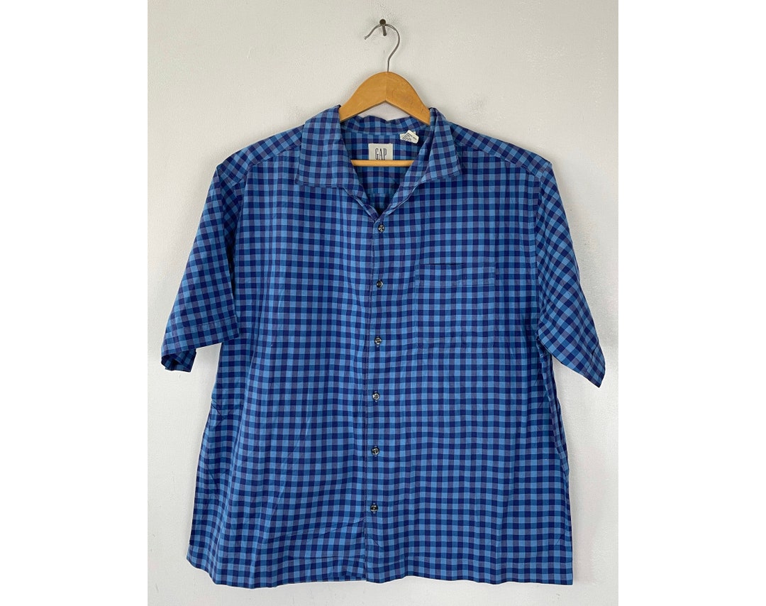 トップス \"90s old GAP\" BD L/S check shirt M 90s OLD GAP L/S cotton BD check shirt | 無無