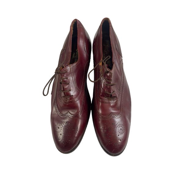Mocassini vintage Yves Saint Laurent da uomo, taglia 12 Mocassini con  lacci anteriori color rosso-marrone Scarpe eleganti da uomo di alta  qualità
