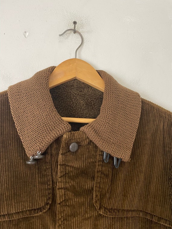 70s Brown Corduroy Coat Mens Size Small/Medium, V… - image 9