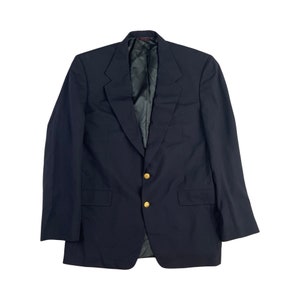 ジャケット・アウター 90s NEW YORKER gold button navy blazer Vintage Navy Blue Blazer with Gold Buttons Oversized Fit 4