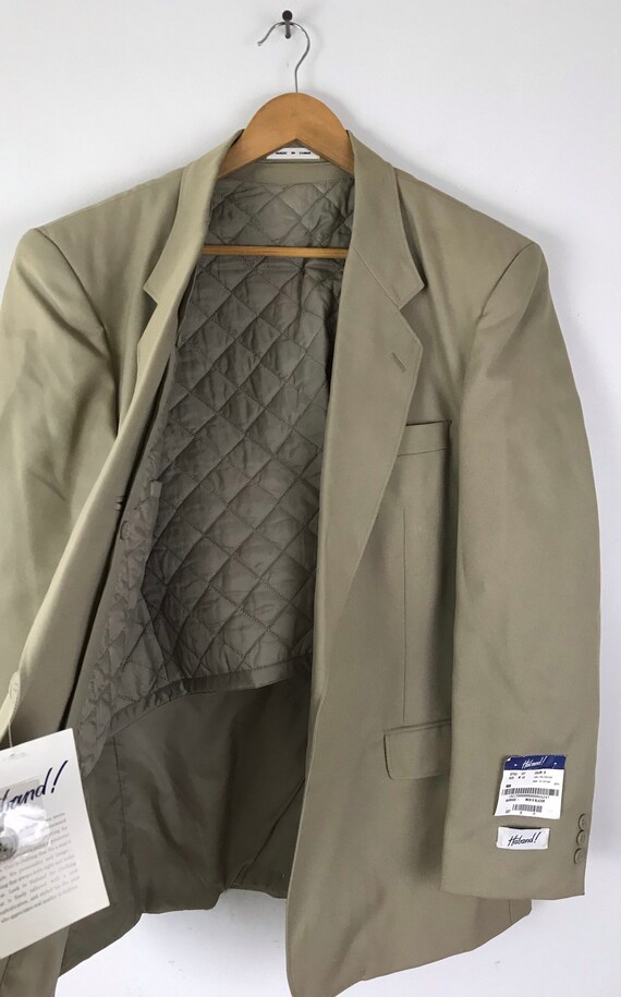 Vintage Haband Quilted Lining Tan Sport Coat Mens Size 42M - Etsy