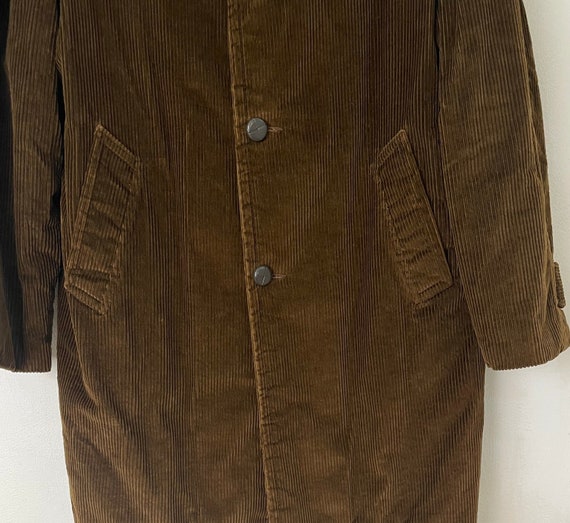 70s Brown Corduroy Coat Mens Size Small/Medium, V… - image 6