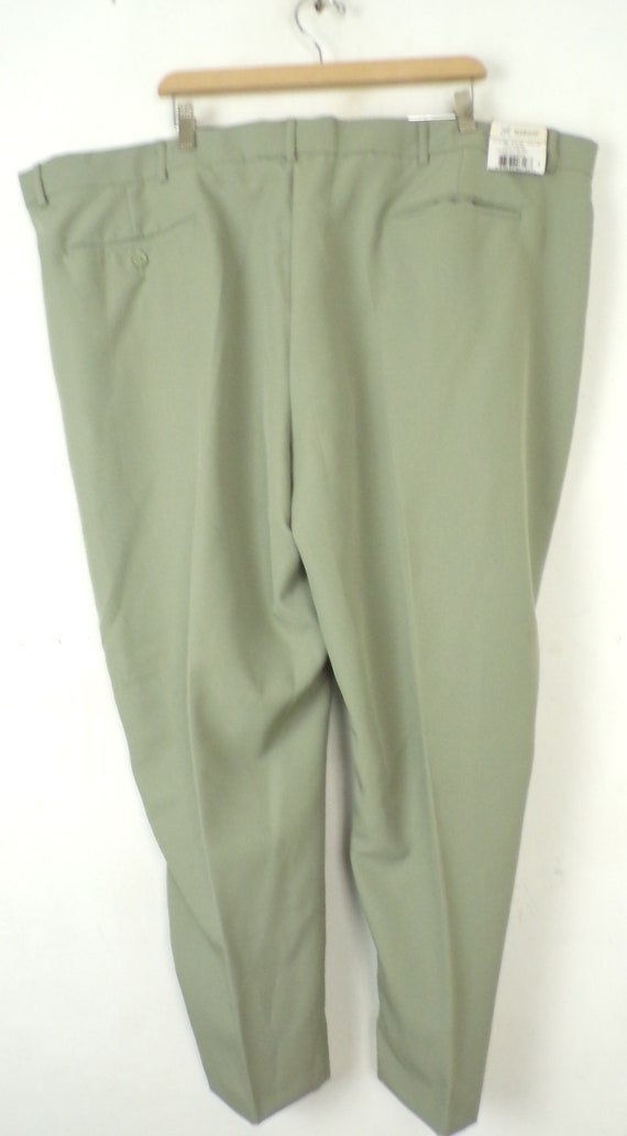 Vintage Mens Green Pants, 1980s Haband Pants Size… - image 5