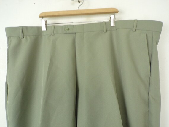 Vintage Mens Green Pants, 1980s Haband Pants Size… - image 3