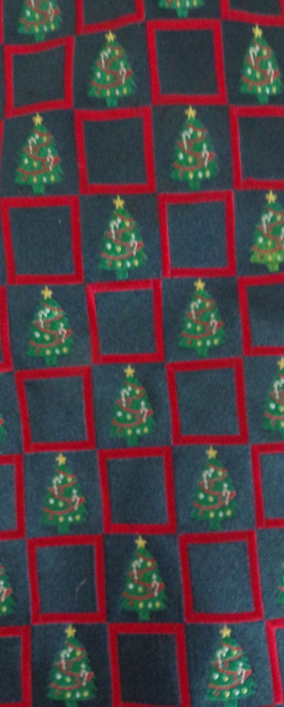 Vintage Christmas Tree Tie, Holiday Necktie, Chri… - image 3