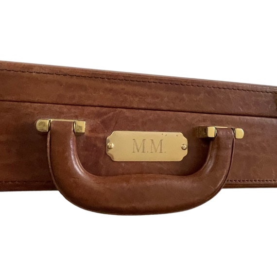 Briefcase with initials on sale