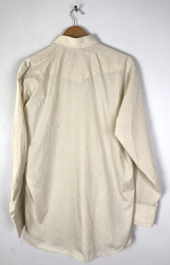 Vintage Mens Western Shirt, Panhandle Slim Beige … - image 4