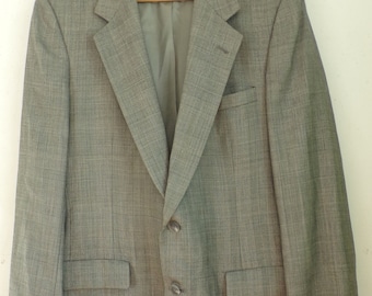 Vintage Herren Sakko karierter Sakko, schwarz-weiß karierter Blaxer Größe 42, Saks Fifth Allee Sportblazer, karierter formeller Blazer, adretter Sakko, 90er Jahre