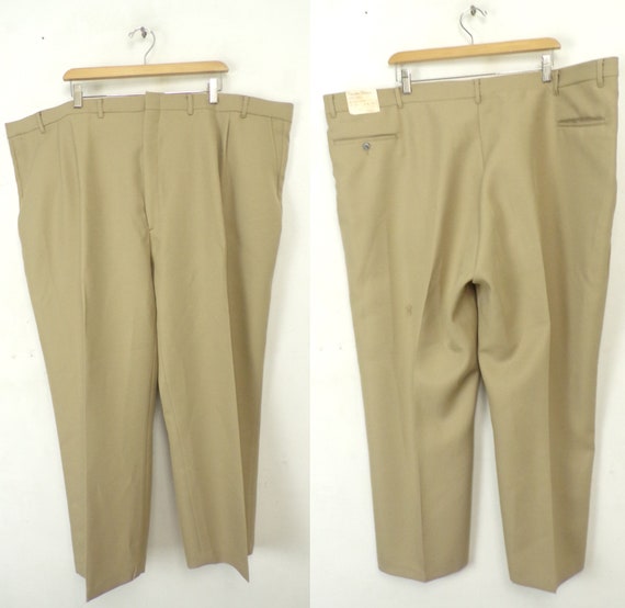 Vintage Khaki Pants Mens Size 52x27, New Old Stock