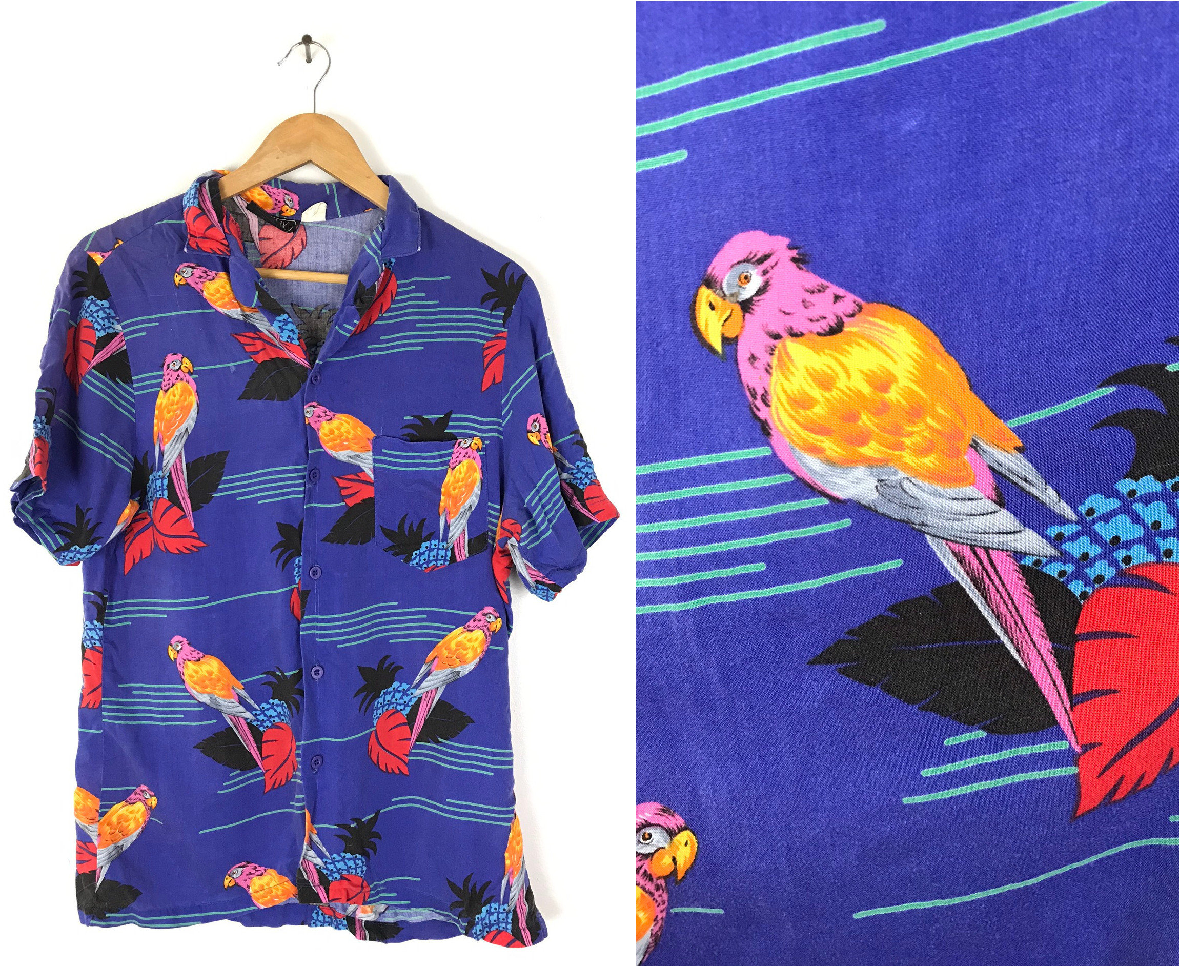 Parrot Funny Parrot Pirates In The Ocean Hawaiian Shirt - Trendy