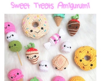 8 Crochet Pattern Book: Sweet Treats Amigurumi, make your own kawaii food!