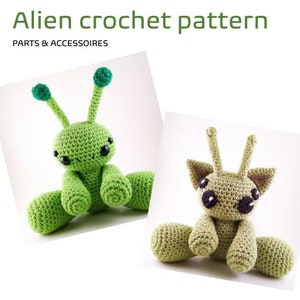 DETAILS ONLY | Cute Alien Doll Crochet Pattern | Kawaii Alien Amigurumi Full Pattern