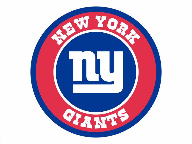 Download NEW YORK GIANTS svg nfl football bundle clipart stencil decals | Etsy