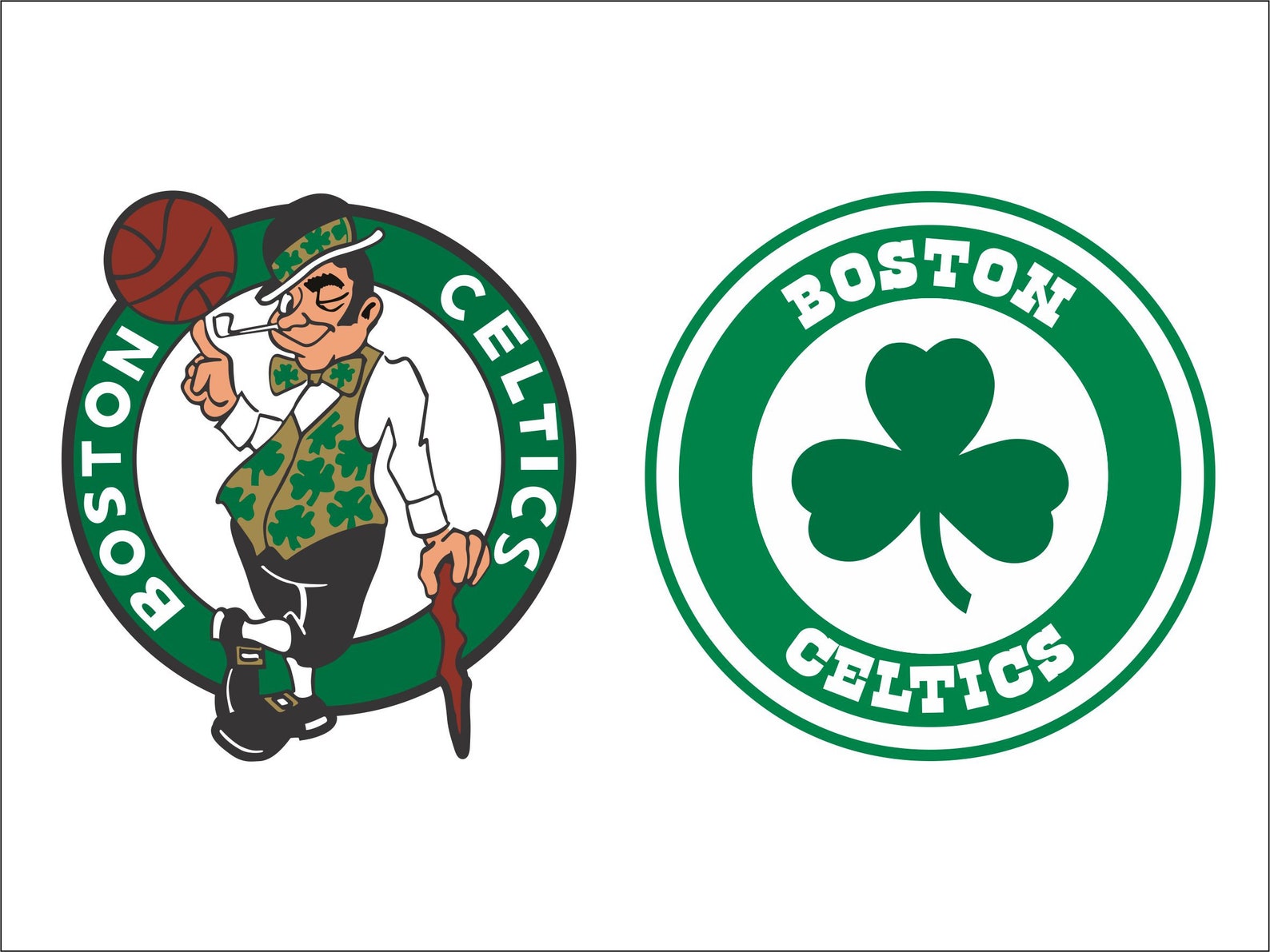 BOSTON CELTICS SVG nba basketball bundle clipart stencil Etsy