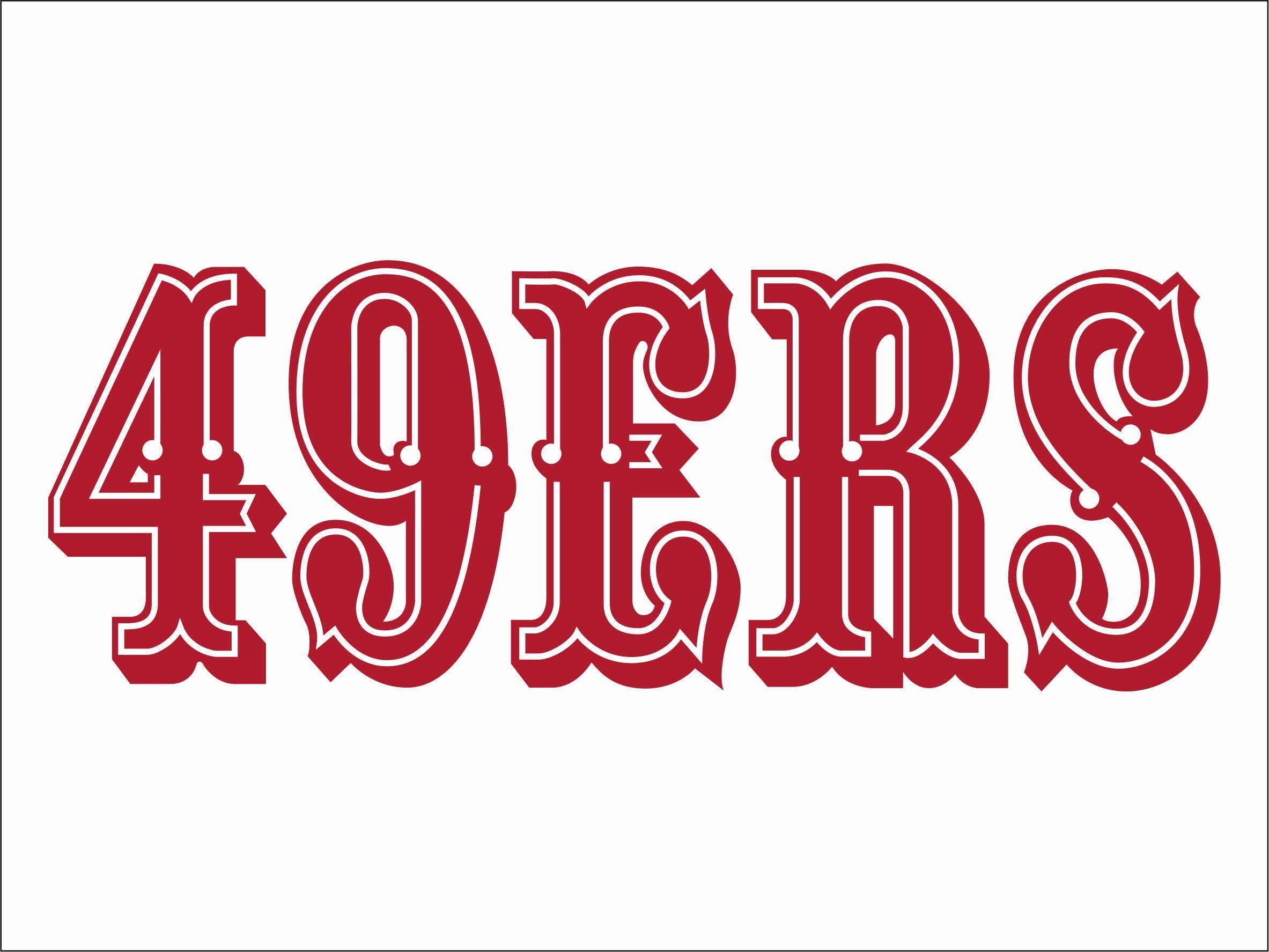 SAN FRANCISCO 49ERS svg nfl football bundle clipart stencil Etsy