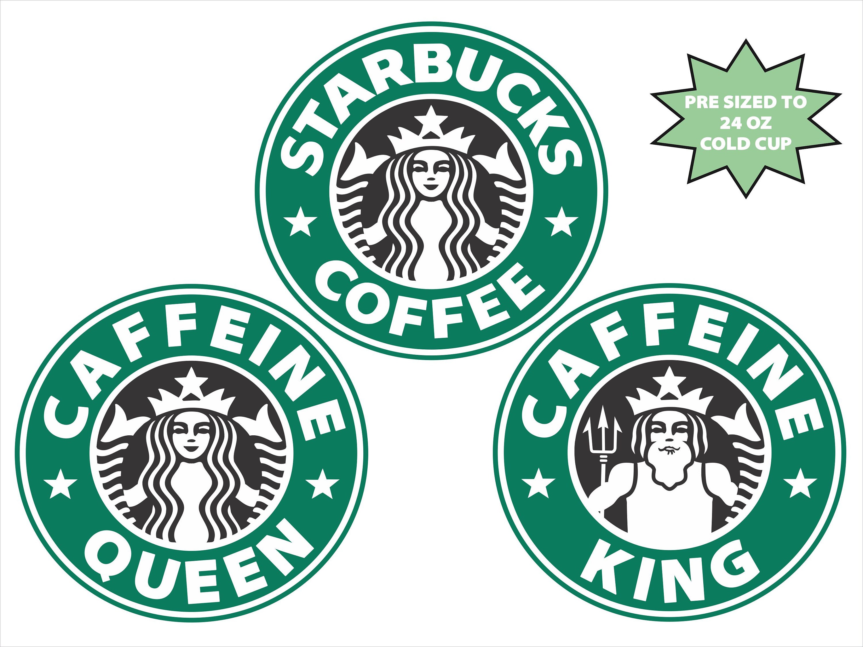 STARBUCKS COFFEE SVG Bundle Clipart Stencil Decals Cricut Love Etsy