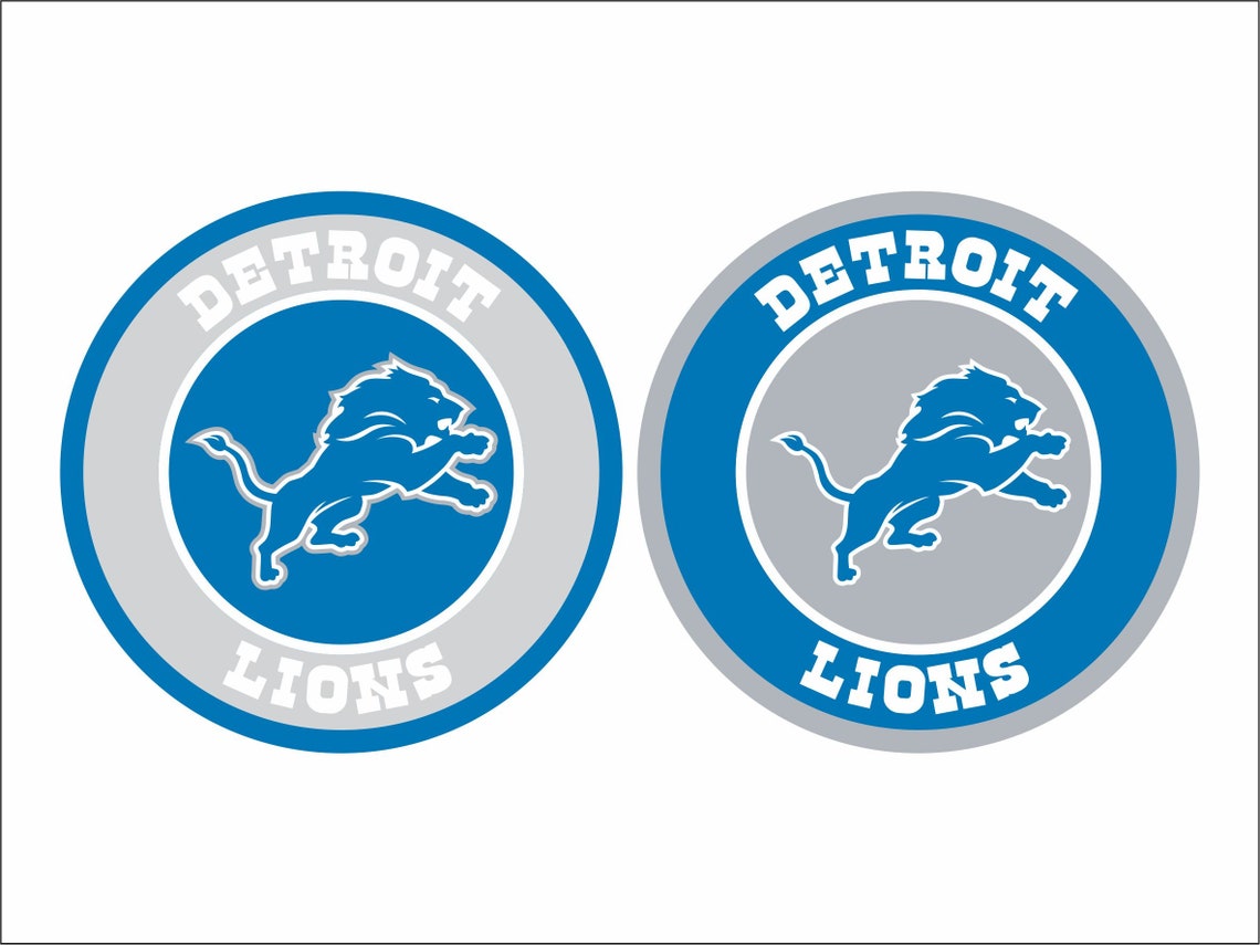 DETROIT LIONS SVG nfl football bundle clipart stencil decals | Etsy