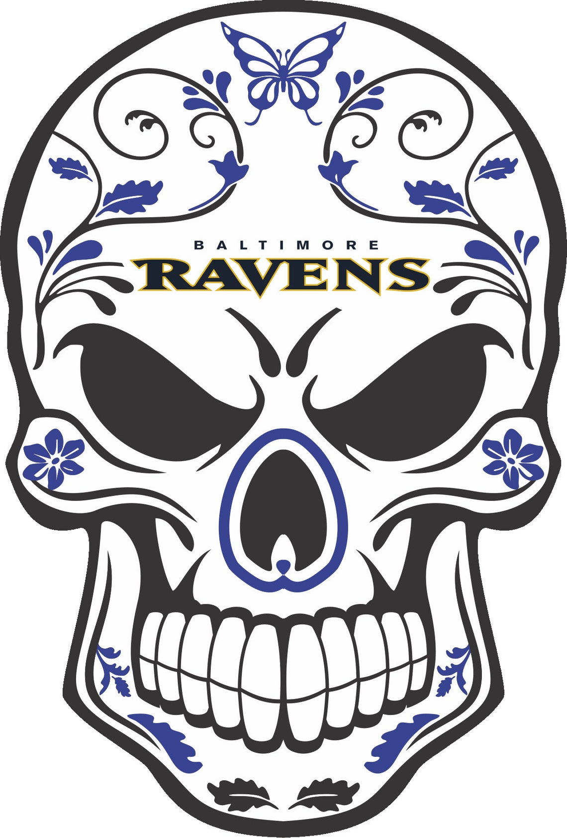 BALTIMORE RAVENS svg nfl football bundle clipart stencil | Etsy