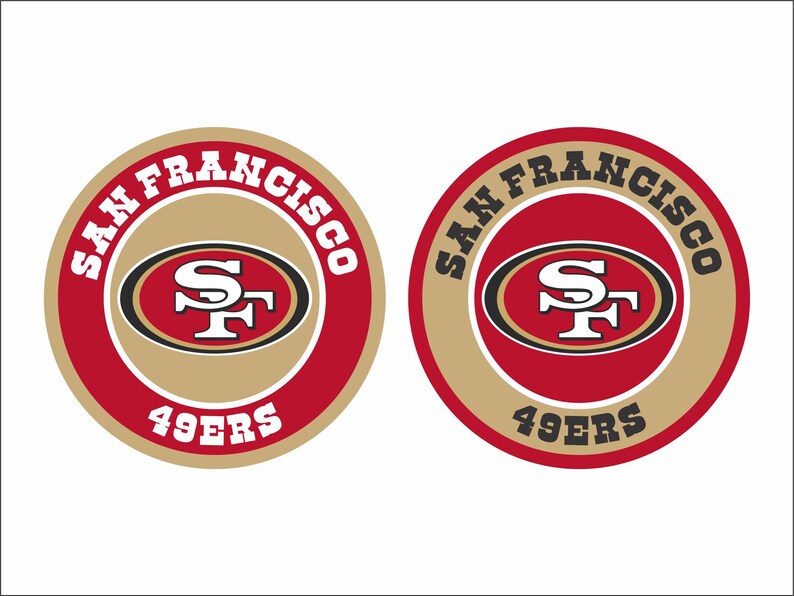SAN FRANCISCO 49ERS svg nfl football bundle clipart stencil | Etsy