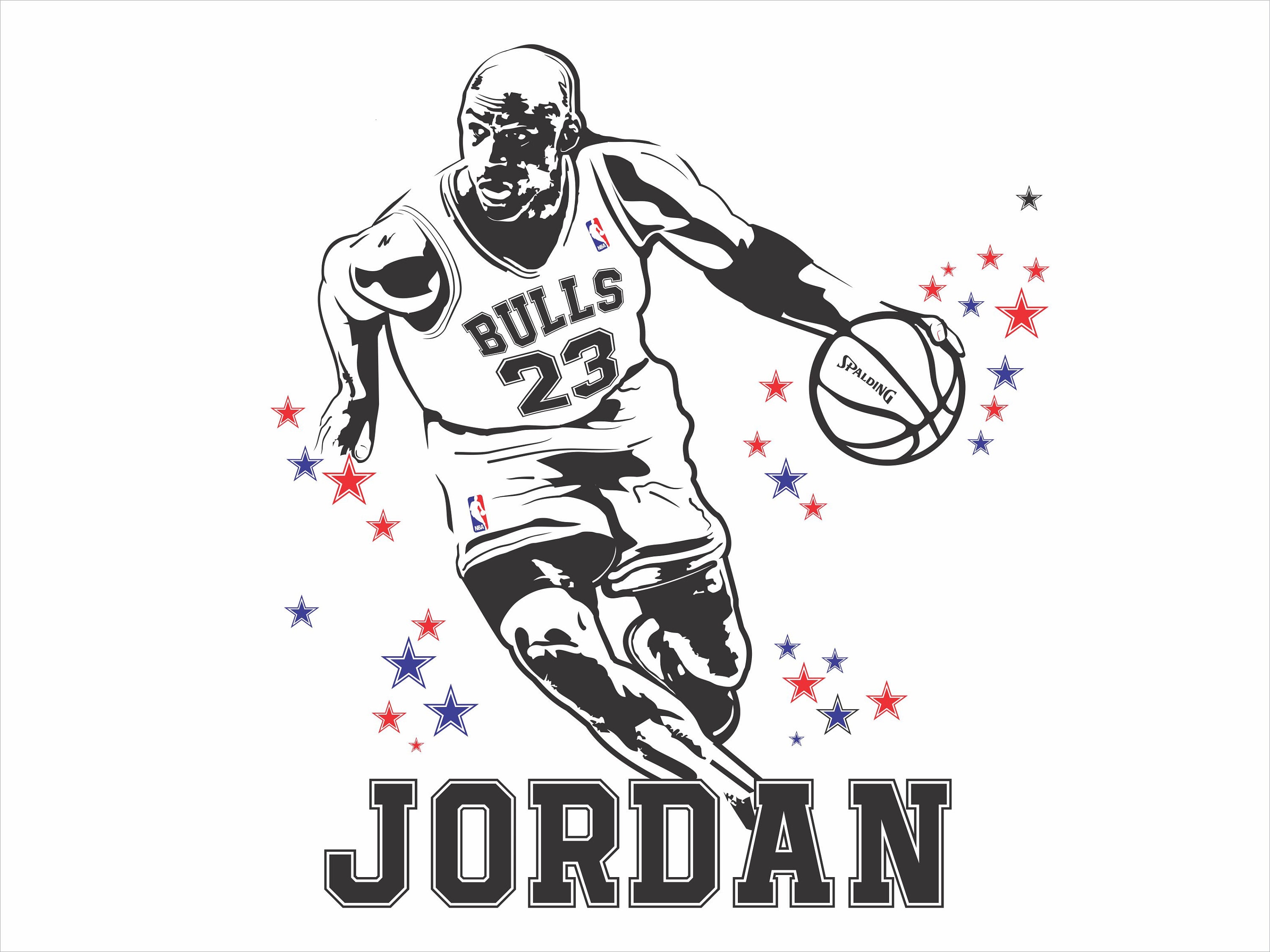 MICHAEL JORDAN SVG clipart 23 vector chicago bulls 23 | Etsy