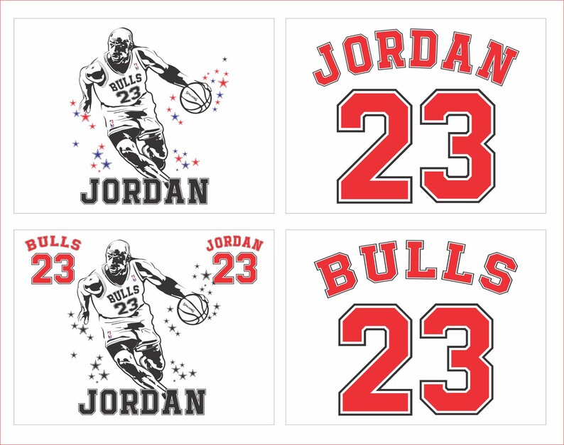 MICHAEL JORDAN SVG clipart 23 vector chicago bulls 23 | Etsy
