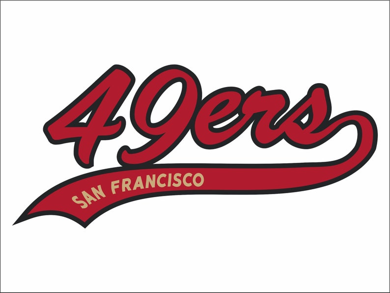 SAN FRANCISCO 49ERS svg nfl football bundle clipart stencil | Etsy