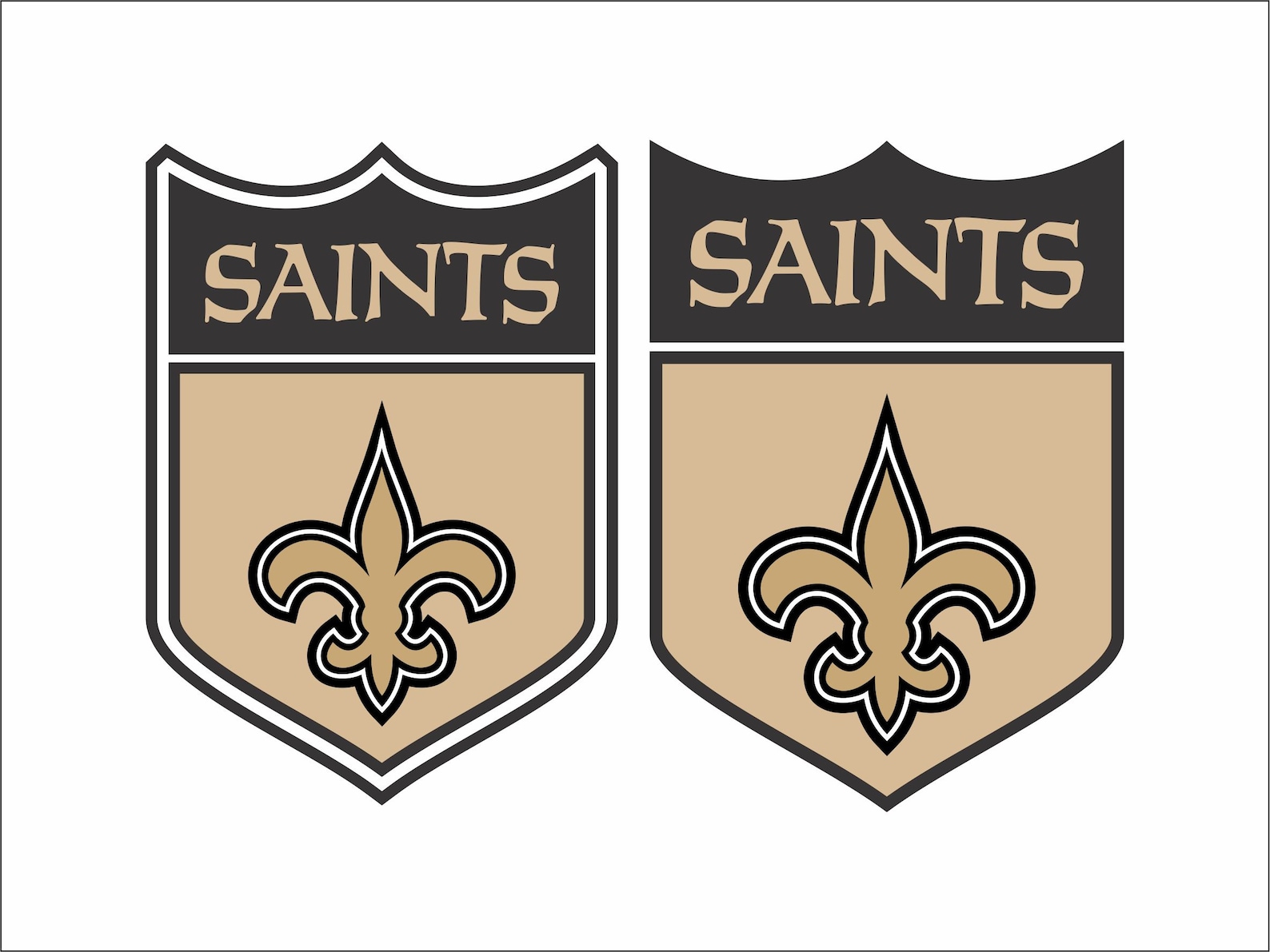 NEW ORLEANS SAINTS svg nfl football bundle clipart stencil | Etsy