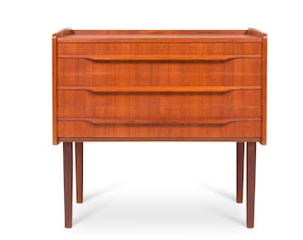 Vintage Danish Mid-Century Teak Three Drawer Chest