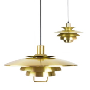 Opus and Alexia Danish vintage pendant lamps by Jeka image 1