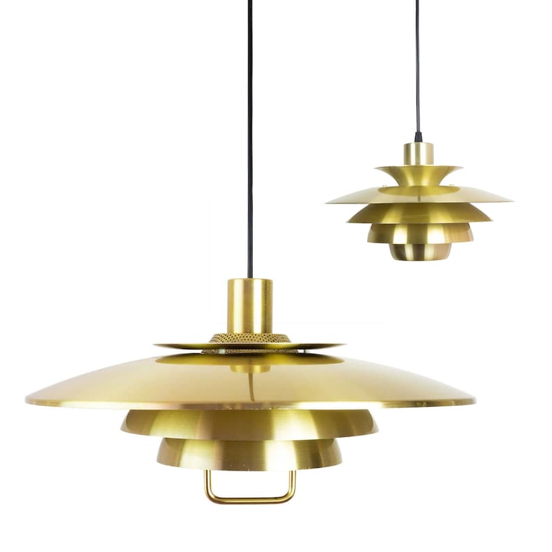 Opus and Alexia Danish vintage pendant lamps by Jeka image 1