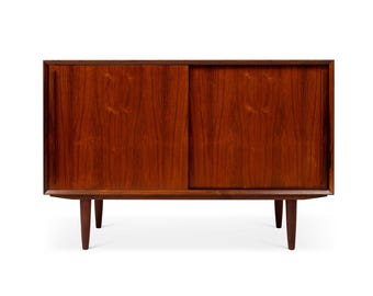 Vintage Danish Mid-Century Rosewood Two-Door Credenza