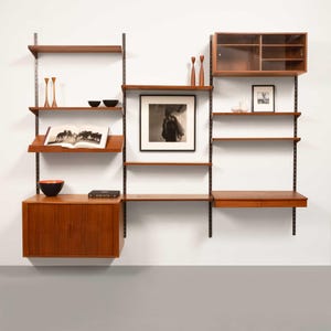 Vintage Kai Kristansen Teak Wall System with Desk