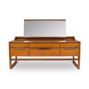 Vintage Mid-Century G-Plan Lowboy Dresser with Vanity