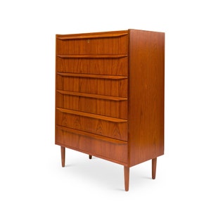 Vintage Danish Mid-Century Teak Tallboy 1960s image 4