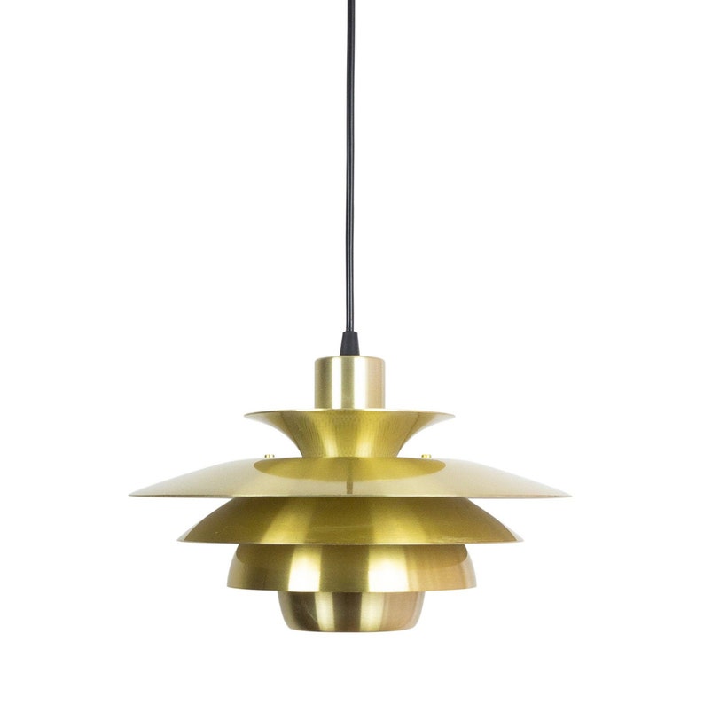 Danish vintage pendant lamp Alexia by Jeka, Denmark, 1980s image 10