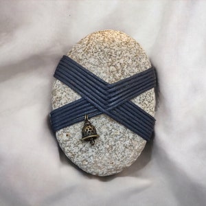 Hand-wrapped Zen Meditation Stone, Serenity Stone, Centering Stone, Unique Paperweight