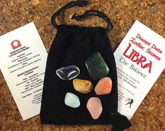 Juego de piedras del zodiaco de Libra
