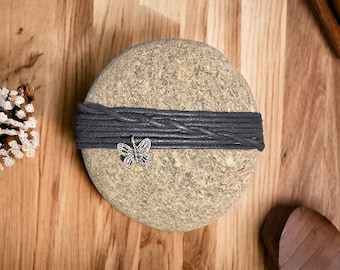 Piedra de meditación Zen envuelta a mano, Piedra de serenidad, Piedra de centrado, Pisapapeles único