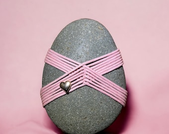 Handgewickelter Zen Meditationsstein, Stein der Ruhe, Einzigartiger Briefbeschwerer