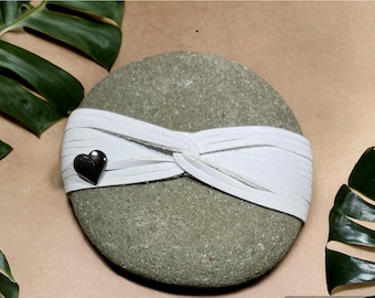 Handgewickelter Zen Meditationsstein, Stein der Ruhe, Einzigartiger Briefbeschwerer
