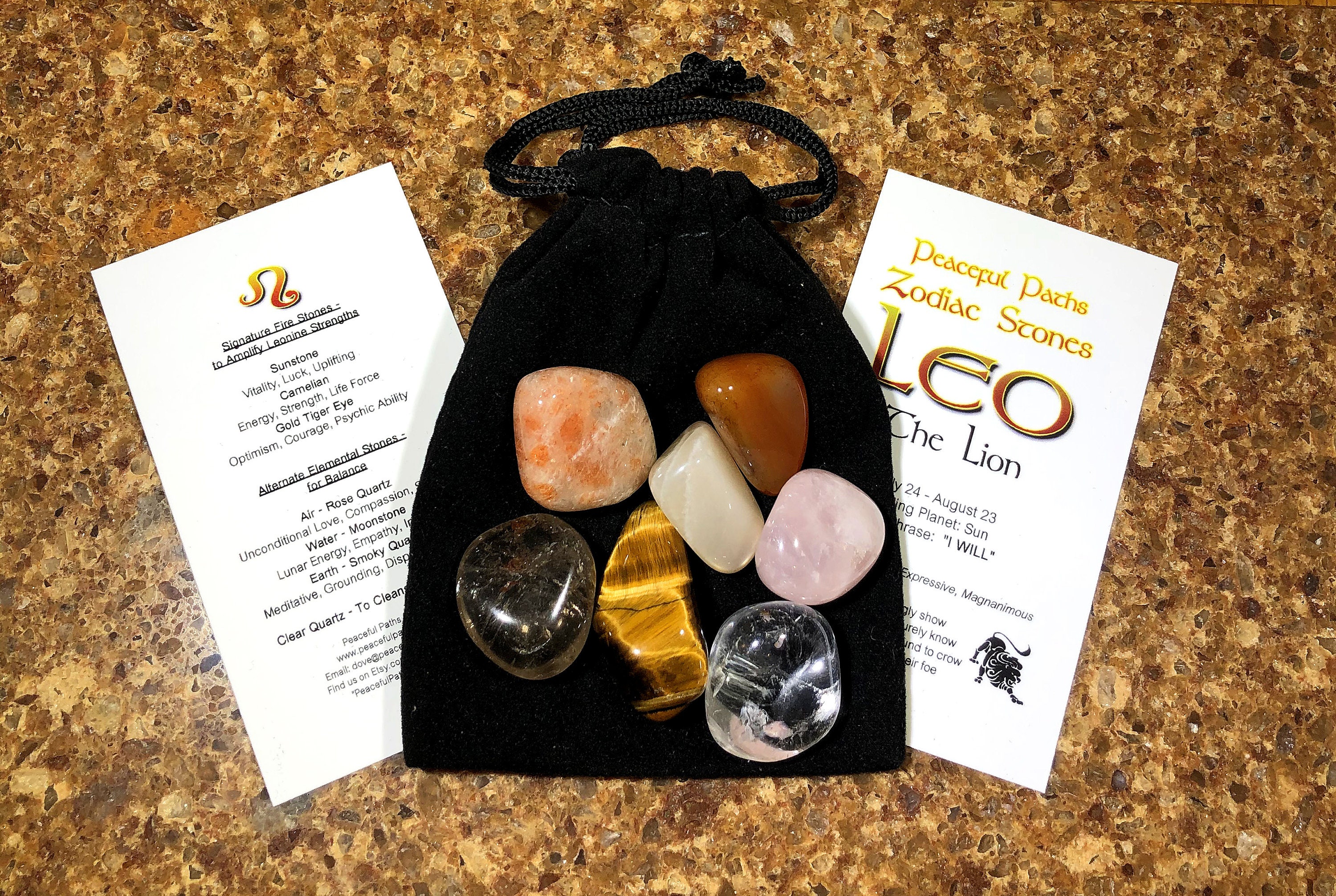 Leo Zodiac Stones Set